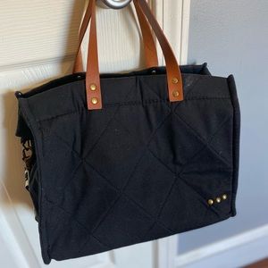 Black canvas tote from Jane.com